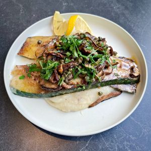 Zucchini Scallopini at Urban Vegan Roots in Queens