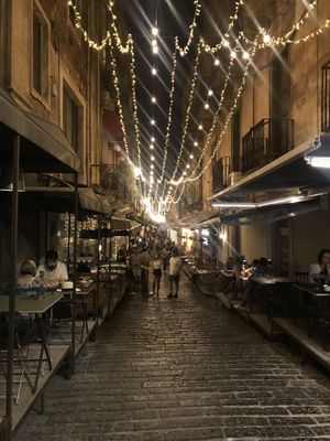 street   at Ghisa in Catania
