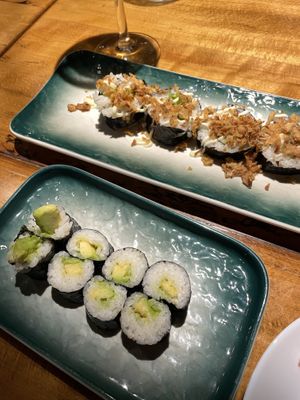 Avocado maki und yasai futo  at SAKANA in Graz
