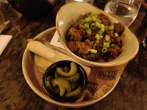 Hoisin mushroom oat pancakes at Cyprus Avenue in Belfast