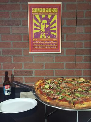 Berkeley Vegan and vegan beer  at zpizza in San Francisco