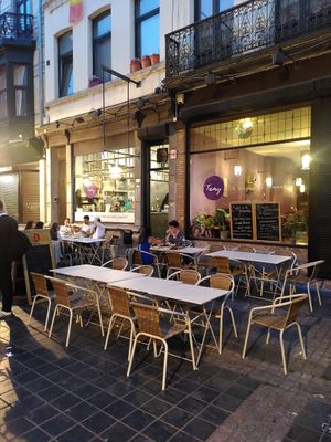 Large terrace at Tamy in Brussels