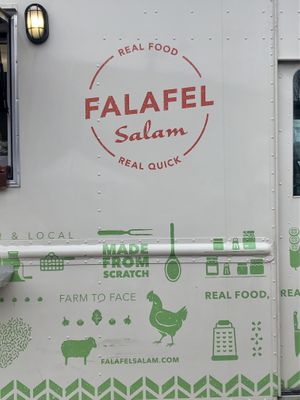Truck signage   at Falafel Salam in Seattle
