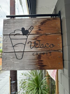 Sign.  at Waco Crepes  in Kyoto