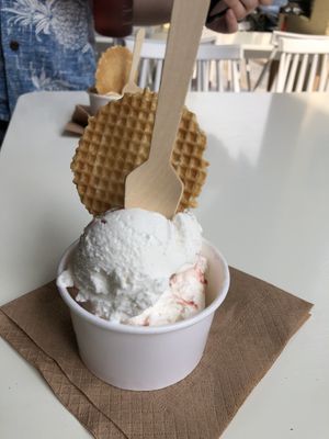 Strawberry cheesecake  at Plan(e)t Ice Cream in Athens