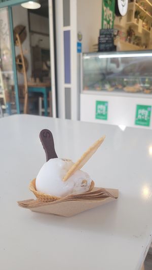 Yoghurt with edible everything  at Plan(e)t Ice Cream in Athens