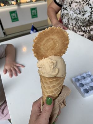 Biscoff cone  at Plan(e)t Ice Cream in Athens