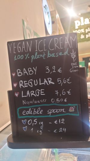 Prices at Plan(e)t Ice Cream in Athens