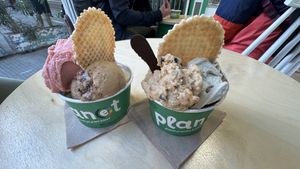 I wasn’t sharing   at Plan(e)t Ice Cream in Athens