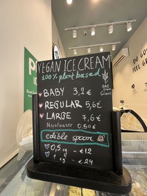 Prices   at Plan(e)t Ice Cream in Athens