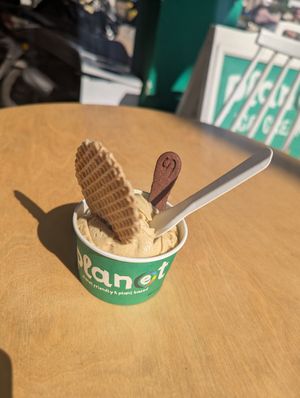 Pistachio - my favourite! at Plan(e)t Ice Cream in Athens