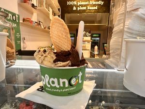 Cookies and Cream & Chocolate Brownie    at Plan(e)t Ice Cream in Athens
