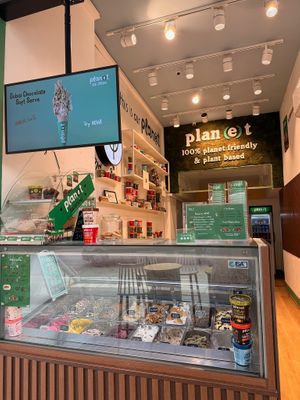 Ice Cream Counter at Plan(e)t Ice Cream in Athens