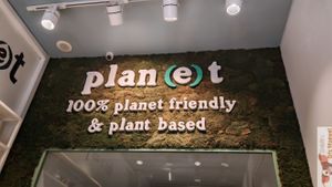 Logo at Plan(e)t Ice Cream in Athens