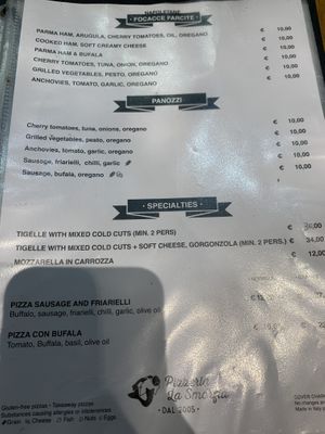   at Pizzeria La Smorfia in Monterosso Al Mare