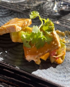 Raw tofu   at Toso in Gothenburg