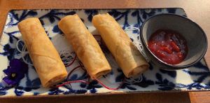 Spring rolls  at Tàn Chá Restaurant  in Dubai