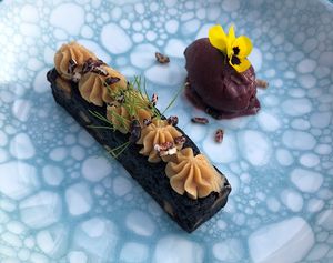 Brownie  at Tàn Chá Restaurant  in Dubai