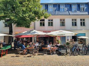 Shop from the other side of the street at Orient Food in Potsdam