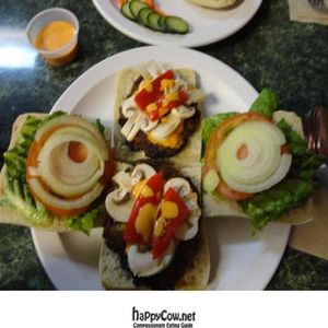 Vegan Crab Cake Sandwiches. at Aardvark Kafe in State College