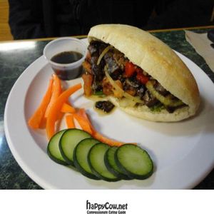 Teriyaki Mushroom Sub. at Aardvark Kafe in State College