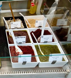 Dips and spreads  at Feinkost Fladi in Dusseldorf
