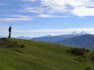 Iliniza Twin Peaks from the High Paramo at Black Sheep Inn in Chucchilan