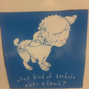 bought this as a bumper sticker and t-shirt ;( at Food Fight Vegan Grocery - Stark in Portland