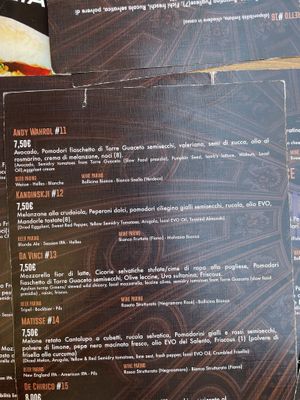 Vegan : andy wharol, kandinskji, matisse  at Porcaria Il Panino Gourmet in Lecce