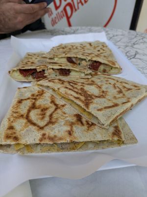 Mister Potato in alto e Zia Pami in basso at Boutique Della Piadina in Bertinoro