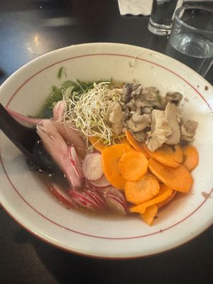 Vegan ramen  at Fin-Two Japanese Ale House in Knoxville