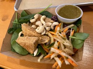 Coconut tofu at Silo Food Truck in Ithaca