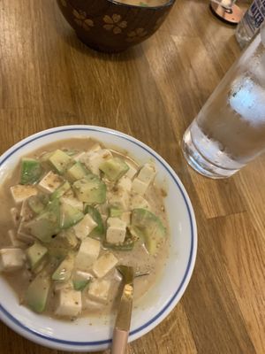 Tofu and avocado saladd  at Okome - Paisley in Paisley