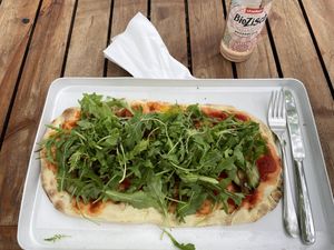 Pinsa (vegan if ordered without cheese )  at MOLO in Hannover