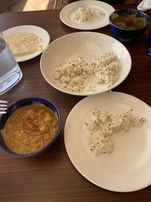 Two curries and rice. Each curry was almost 1,000yen at Jyoti in Sapporo