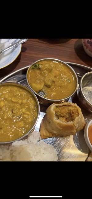 inside of the samosa  at Jyoti in Sapporo