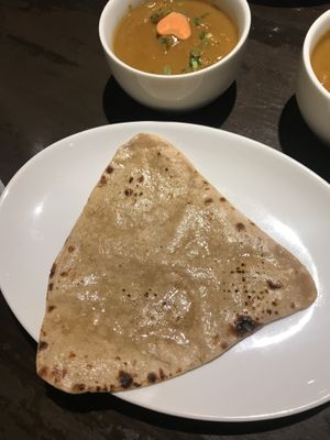 Tawa Paratha & Mix vegetable at Jyoti in Sapporo