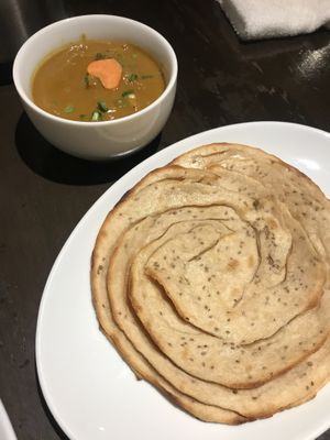 Laccha Paratha & Chana Masala at Jyoti in Sapporo