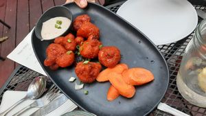 Buffalo cauliflower wings at Vegan A.F. in Brattleboro