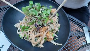 Peanut tofu at Vegan A.F. in Brattleboro