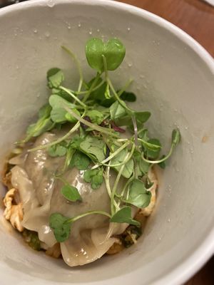 Vegetable dumplings   at Vegan A.F. in Brattleboro