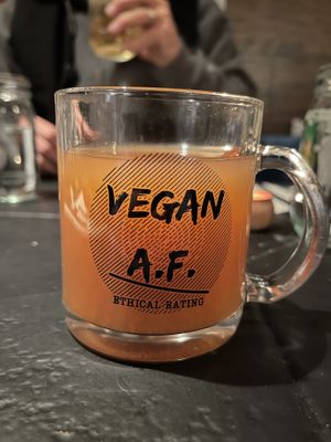 Hot cider!!   at Vegan A.F. in Brattleboro