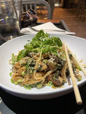 Pra ram tofu bowl  at Vegan A.F. in Brattleboro
