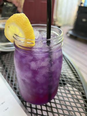Purple Haze mocktail  at Vegan A.F. in Brattleboro