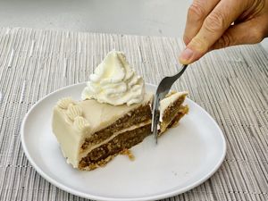 Vanilla cakee  at Vegan A.F. in Brattleboro