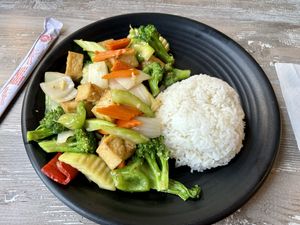 Good but the ONLY vegan option.   at Pho Hut & Grill in Escondido