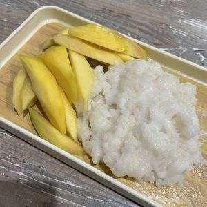mango sticky rice (not the best lol)  at Pho Hut & Grill in Escondido