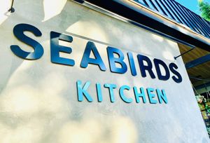 Sign  at Seabirds Kitchen in Los Angeles