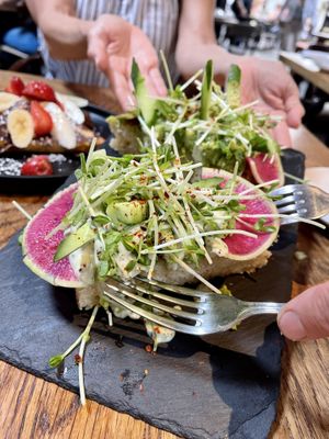 Avo toast  at Seabirds Kitchen in Los Angeles