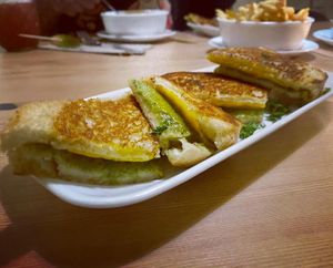 Grilled cheese sandwich   at Seabirds Kitchen in Los Angeles